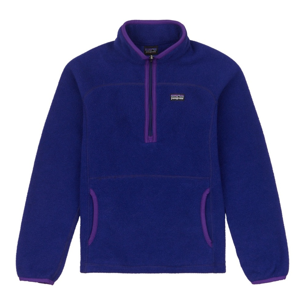 Patagonia Girls' Synchilla® Marsupial Size L (12) Color Blue Butterfly